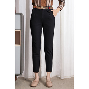 bushbury专柜正品高端女装职业装公务员律师白领裤子铅笔裤有弹力