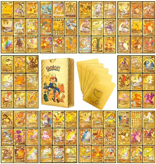 Pokémon Card Pokémon Gold Card Gold Foil Card Vmax Super Evolution Mewtwo Pet Monster Pocket Flash Card