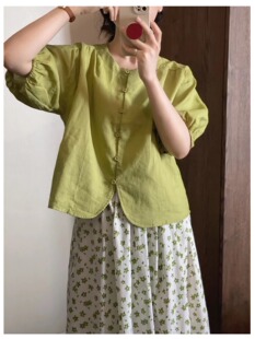1552教程丹丹纸样服装1:1裁剪图纸打版DIY上衣夏宽松短袖小清新