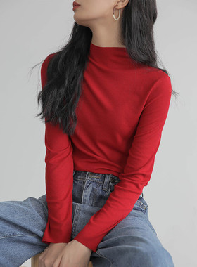 1005丹丹纸样服装1：1裁剪图纸打版DIY打底衫春秋长袖半高领T恤