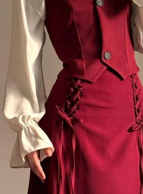 2114视频教程丹丹纸样服装1：1裁剪图纸打版DIY马甲半裙套装纸样