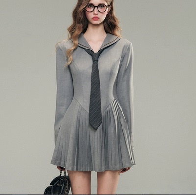 2136视频教程丹丹纸样百褶连衣裙