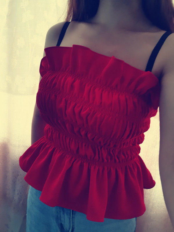 1027丹丹纸样服装1:1裁剪图纸打版diy新手视频教程上衣抹胸荷叶