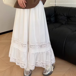 1948丹丹纸样服装1：1裁剪图纸打版DIY松紧腰半身裙森系宽松长裙