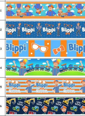 欧美卡通 印花织带 缎带 绸带彩带蝴蝶结DIY卡通印刷罗纹带S13731