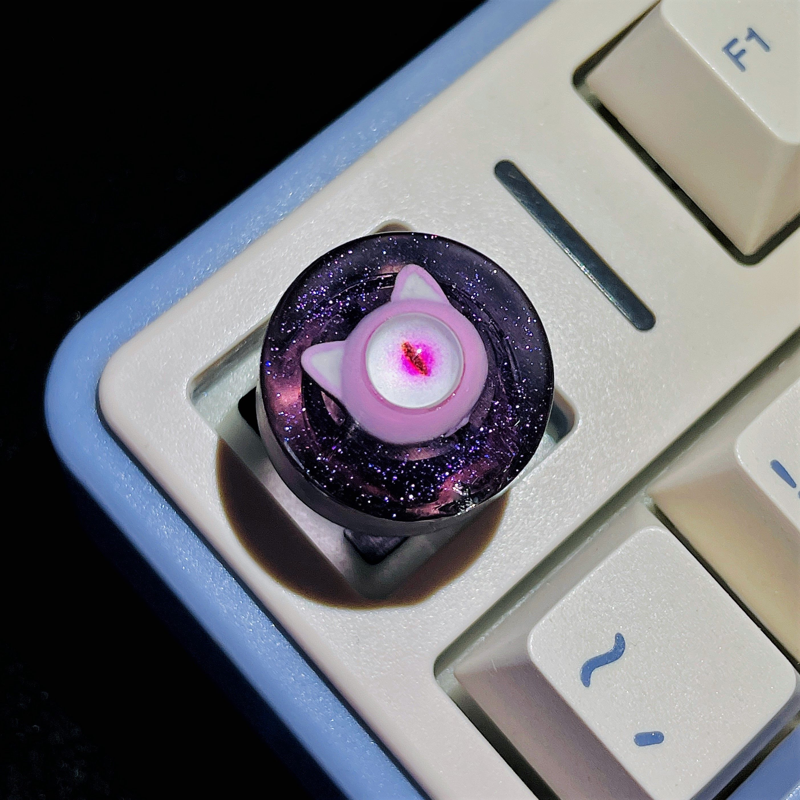 猫眼 | Hi86键盘旋钮按键黑色可按压音量旋钮替换客制化键盘帽