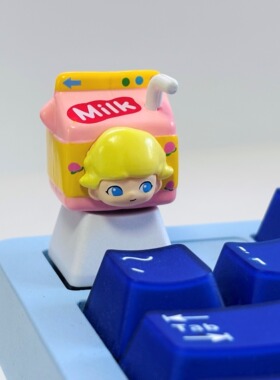 小王子奶盒键帽泡泡玛特个性手工键帽机械键盘ESC客制化卡通键帽