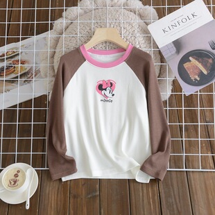 24020秋季新款迪家插肩袖女童打底