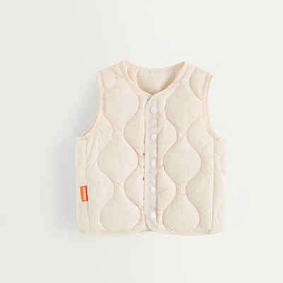 儿童羽绒马甲2025年新款秋冬男童女童轻薄婴儿坎肩宝宝内外穿背心