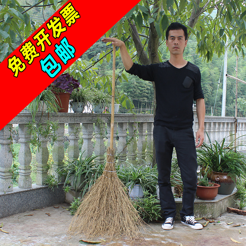 户外竹扫把扫帚大竹扫单个竹丝扫把庭院环卫马路大街物业手工扫把_虎窝淘