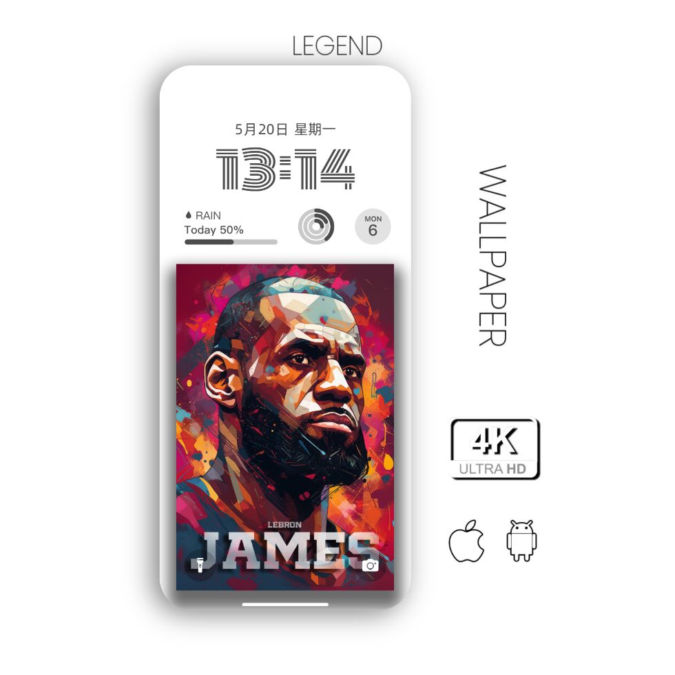 手机壁纸NBA篮球壁纸|Lebron james101