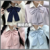 夏日和风铃 波点领结JK制服搭配甜美可爱日式 基础百搭小物