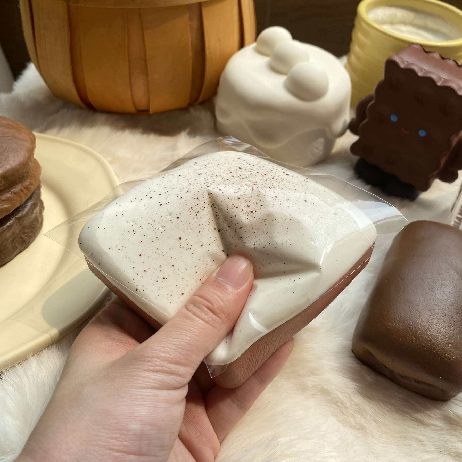 木吉粘粘吐司慢回弹可可拿铁巧克力奥利奥玩具squishy捏捏乐解压