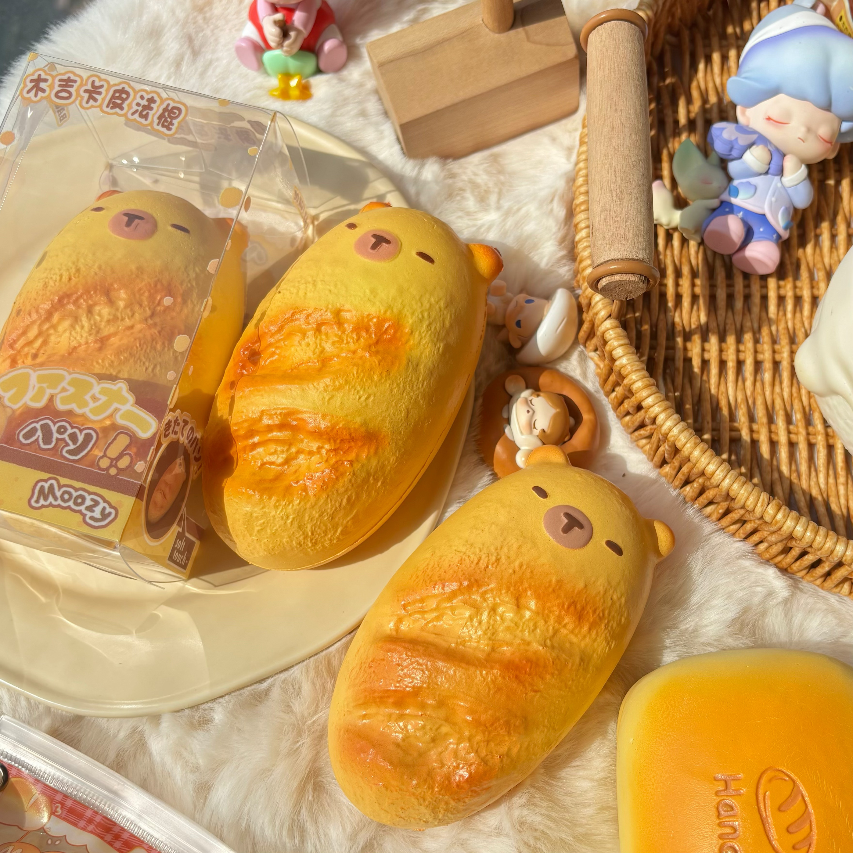 卡皮巴拉法棍慢回弹玩具捏捏乐抹茶冰淇淋squishy解压创意礼物湿