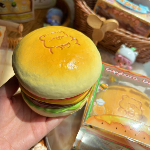 木吉卡皮巴拉汉堡原创IP小吉狸捏捏乐解压玩具慢回弹squishy礼物