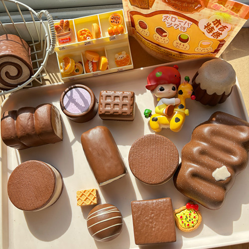 木吉食玩一代巧克力系列慢回弹玩具squishy咖啡味道可爱圣诞礼物