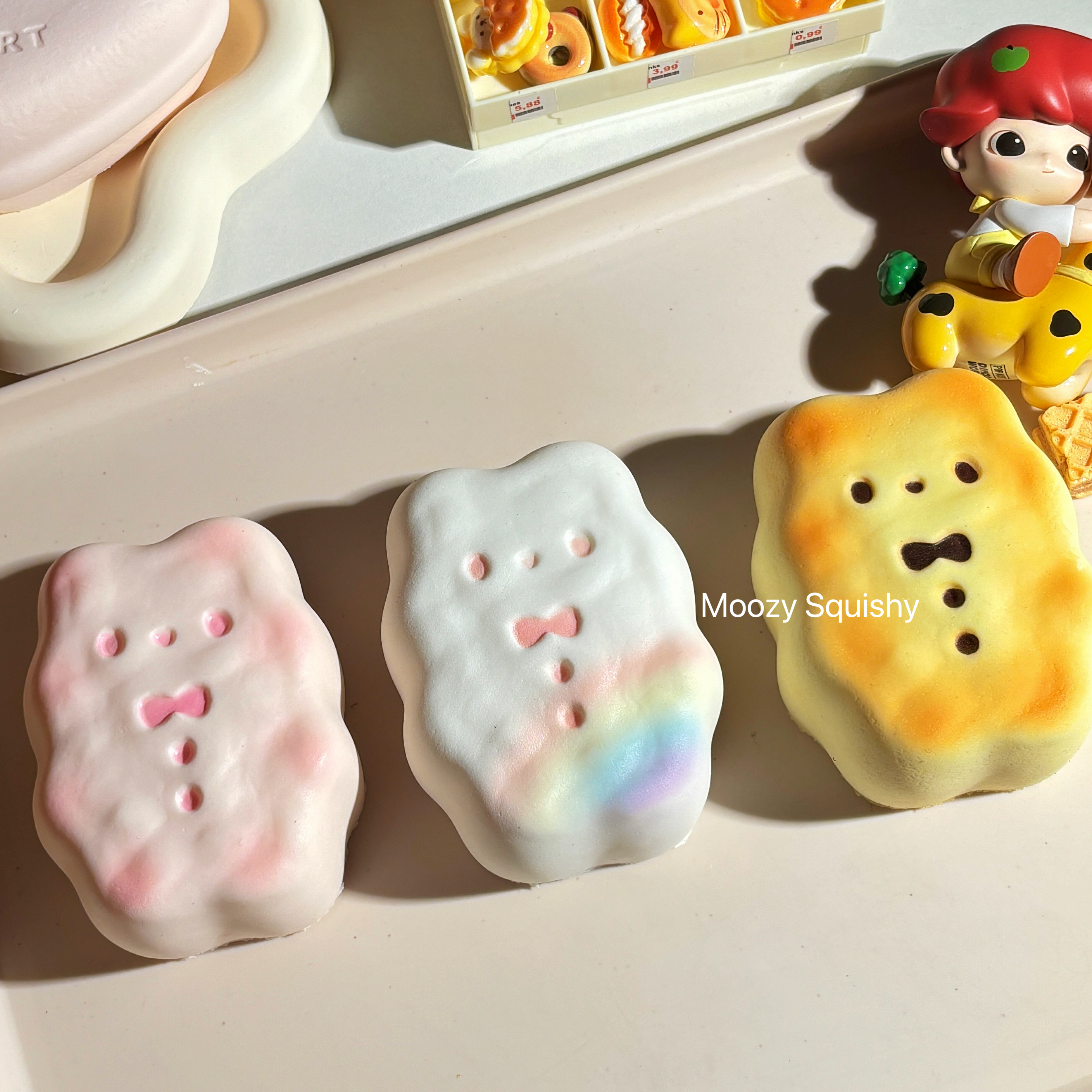 木吉慢回弹草莓荔枝兔兔饼干捏捏乐解压玩具仿真可爱卡通发泄神器