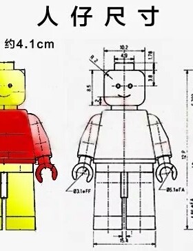 LEGO乐高人仔定制正品素体第三方个性化 拼插积木 下单前务必咨询