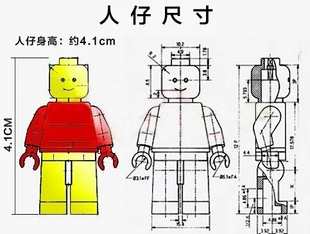 LEGO乐高人仔定制正品素体第三方个性化 拼插积木 下单前务必咨询