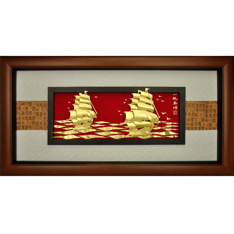 足金金箔轻奢大气新居装饰倍有面