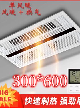 300*600单风暖单功能暖风机浴霸