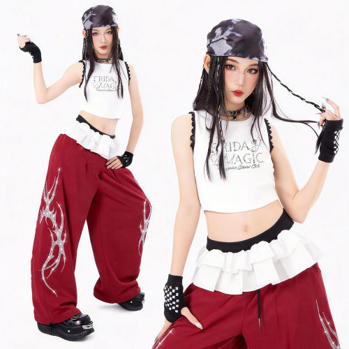 顽皮尼莫女童爵士舞时髦演出服