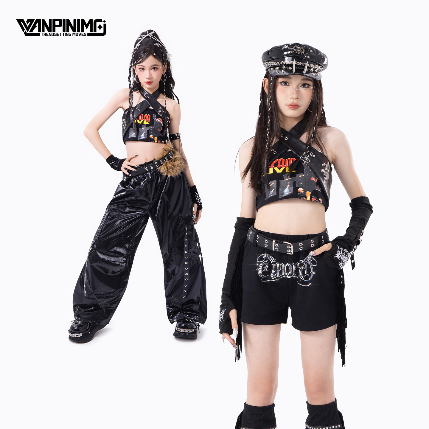 顽皮尼莫女童爵士舞演出套装