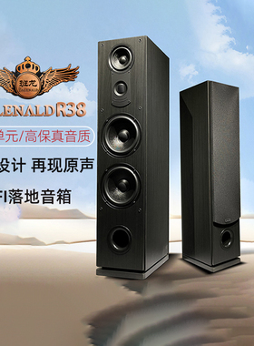 Balenald班龙R38发烧家用双8寸hifi落地音箱无源落地音响套装