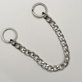 双头圈304不锈钢链条diy金属链子钥匙链保险防丢男女随身钥匙套圈