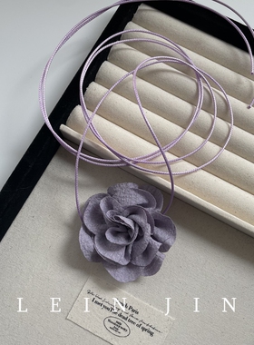 超仙花朵绑带choker颈带