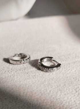 实物拍摄包邮 OG Loc亏本清 耳圈耳环银针防过敏