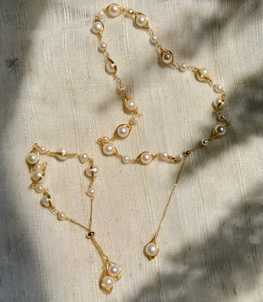 青岛饰品OG Loc天然珍珠项链一物一拍介意瑕疵慎拍