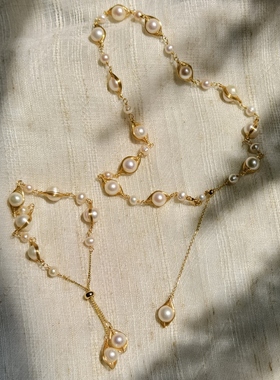 青岛饰品OG Loc天然珍珠项链一物一拍介意瑕疵慎拍