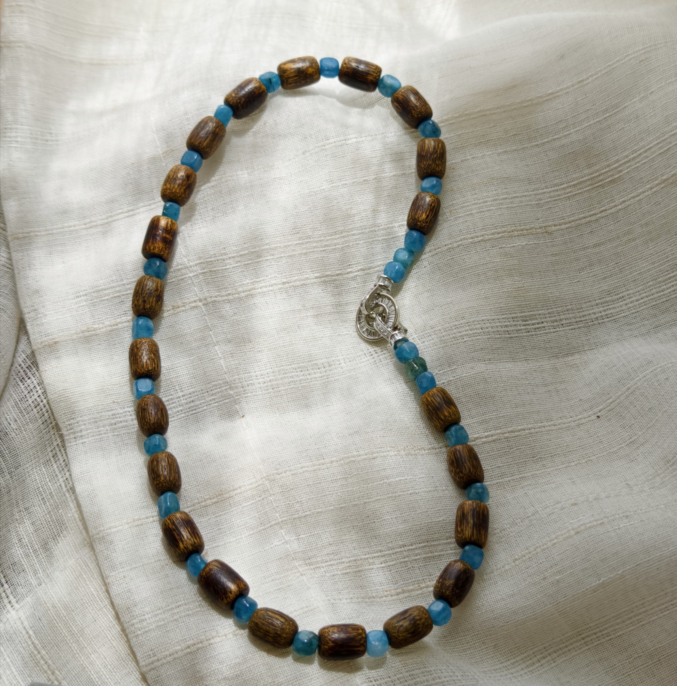 原创设计项链OGLoc纯银木制