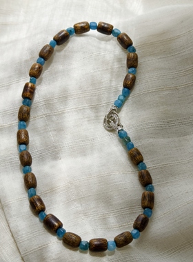 原创设计项链OGLoc纯银木制