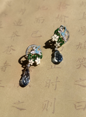 小众设计  OG Loc   仅一对  925银针耳钉 耳针偏粗