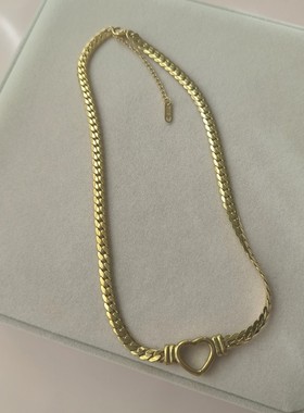 爱心链条项链OGLoc钛钢