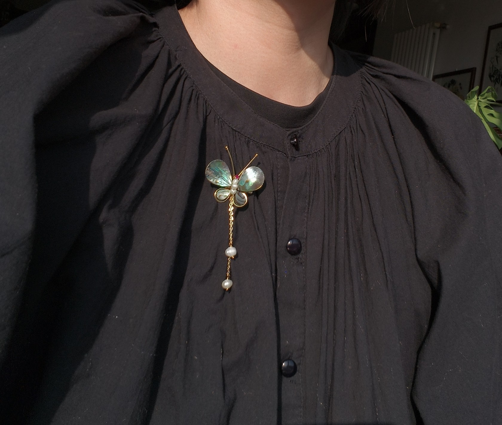 小众品牌  OG Loc  重工手工制作 天然珍珠鲍鱼贝壳胸针,饰品/流行首饰/时尚饰品新,胸针,淘宝优惠券,粉丝福利购,淘宝优惠卷