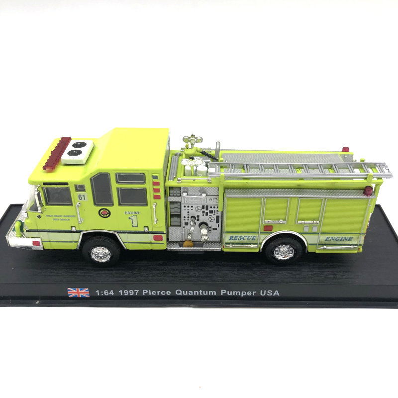 1:64amer pierce quantum pumper消防车仿真合金汽车模型