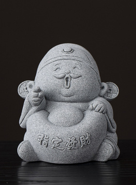 中国风指定发财摆件高级感小众桌面装饰创意财神爷工艺品生日礼物