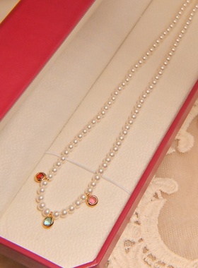 法式镶嵌水晶吊坠巴洛克个性轻奢