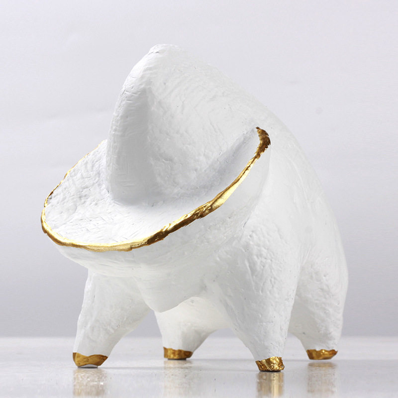 简约卡通公仔异兽摆件创意潮流雕