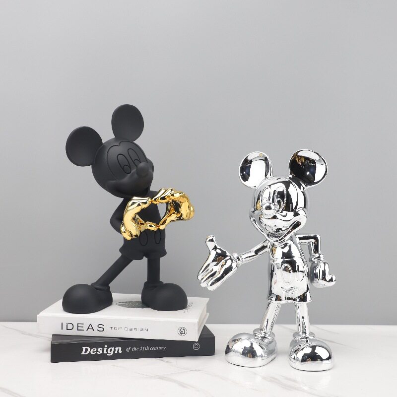 现代简约潮玩公仔卡通米奇雕塑摆