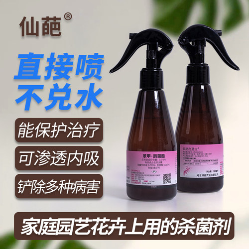 仙葩度夏宝粉瓶免稀释直喷杀菌剂兰花月季多肉白粉病黑斑病炭疽病
