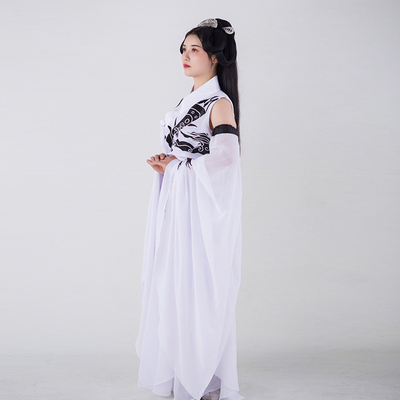 影视剧黑白古装演出服