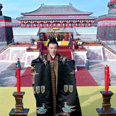 黑色霸气中国风古装 罗晋同款 仙气飘逸大袖 鹤唳华亭汉服男古风男士