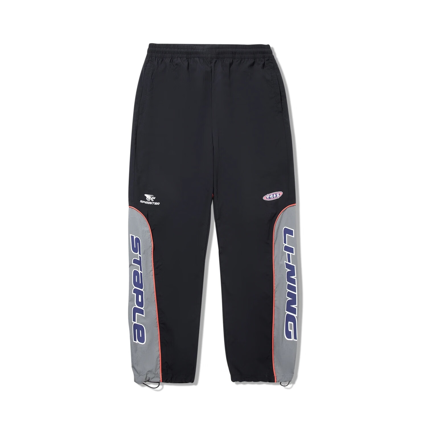 李宁运动宽松长裤男士2025秋季时尚宽松STAPLE联名收口卫裤AYKV93