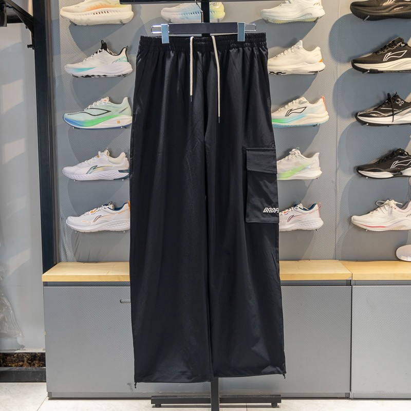 李宁运动裤男子2025秋季反伍系列速干透气宽松休闲卫裤AYKV891