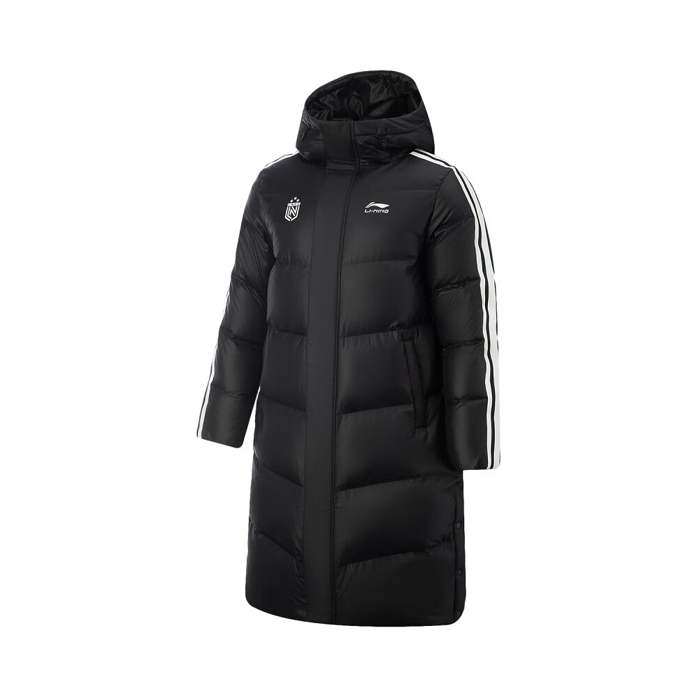 李宁火锅羽绒服时尚男装2025冬季保暖加厚长款上衣连帽外套AYMV61