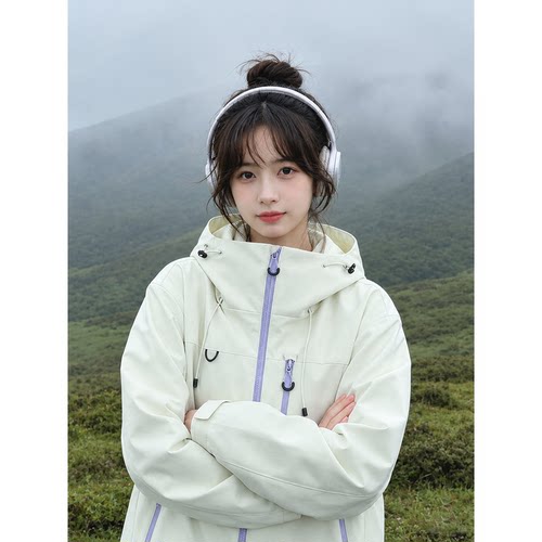 小个子山系冲锋衣女户外防风爬山外套【F】FQSY0287